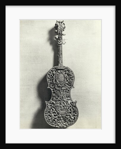 Elaborately Carved Violin Back by Anonymous