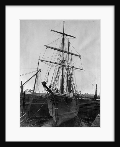 Ernest Shackleton's Ship in Drydock by Anonymous