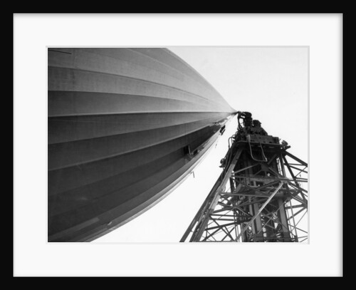 Hindenburg Attached To A Mooring Mast by Anonymous