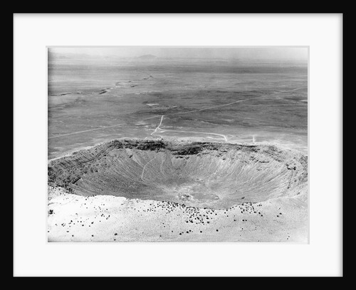 View Of Meteor Crater In Arizona by Anonymous