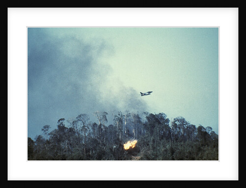 US Plane Dropping Bombs on Hill 875 by Anonymous