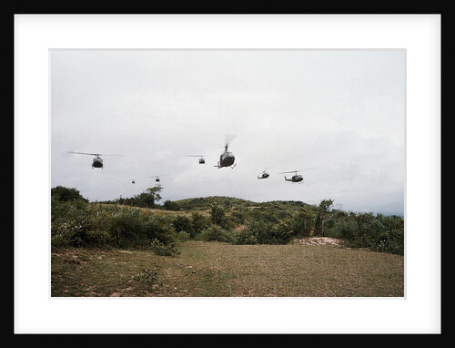 Helicopters Flying in Formation by Anonymous