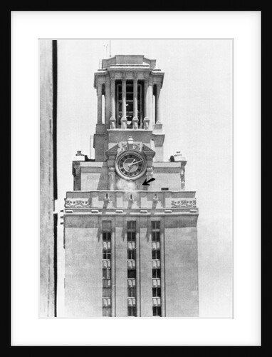 Clock Tower with Smoke from Sniper by Anonymous