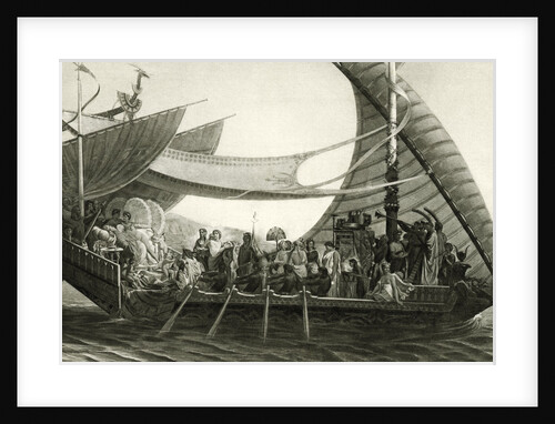 Cleopatras Barge On Nile/Illustration by Anonymous
