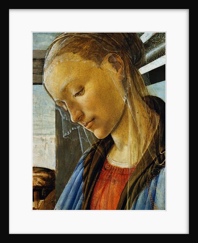 Detail of Mary from Madonna of the Eucharist by Botticelli