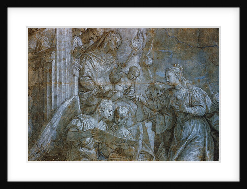 Detail of Saint Catherine Receiving Wedding Ring from The Marriage of Saint Catherine by Veronese