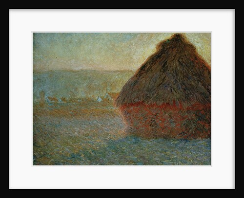 Haystack at Sunset by Claude Monet