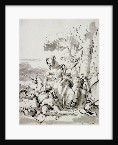 Angelica and Medoro by Domenico Tiepolo