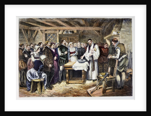 Illustration Depicting the Baptism of Virginia Dare by Anonymous