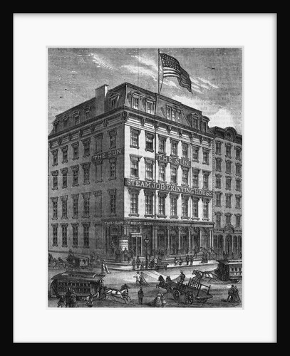 Illustration Depicting the New York Sun Building by Anonymous