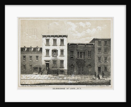 Eldridge St. Jail, N.Y. Lithograph by George Hayward