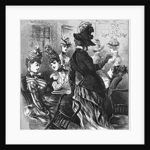 An Absinthe Tea Party Newspaper Illustration by Anonymous