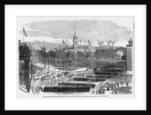 Grand Parade of the Metropolitan Police in New York City, November 16, 1865 by J.R. Chapin
