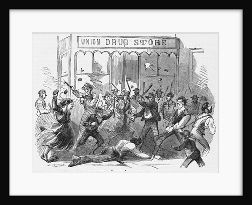 Dragging Colonel O'Brien's Body Through the Mud Newspaper Illustration by Anonymous