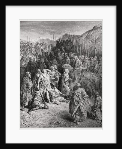 Godfrey Meets the Remains of the Army of Peter the Hermit by Gustave Dore