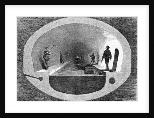 Section of the Great Paris Sewer by Anonymous