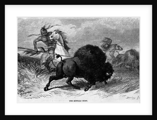 A Buffalo Hunt by Anonymous