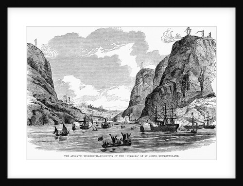 Transatlantic Cable Arrives in Newfoundland by Anonymous