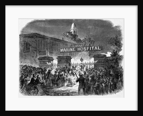 Mob Burning a Hospital by Anonymous