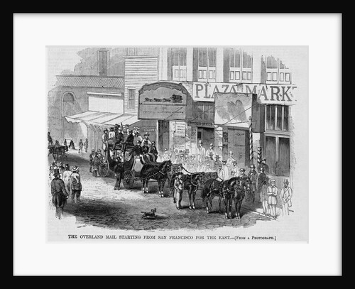 First Overland Mail Delivery by Anonymous