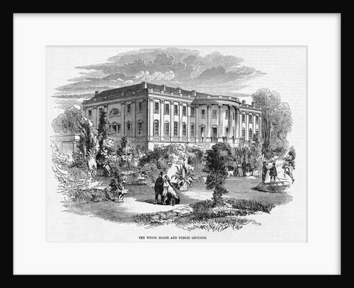The White House and Public Grounds Illustration by Anonymous