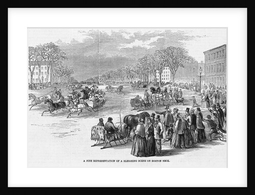 Sleigh Riding in Boston by Anonymous
