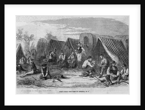 Gold Miners in Camp by Anonymous