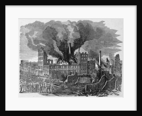 The Great Fire in Chicago, Illinois Illustration by Anonymous