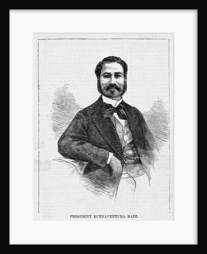 Portrait of Buena Ventura Baez by Anonymous