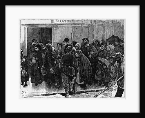 Parisians Waiting for Food by Anonymous