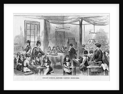 Magazine Illustration Depicting an English Kindergarten Class by Anonymous