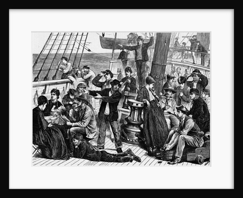 Deck of Emigrant Ship by Anonymous
