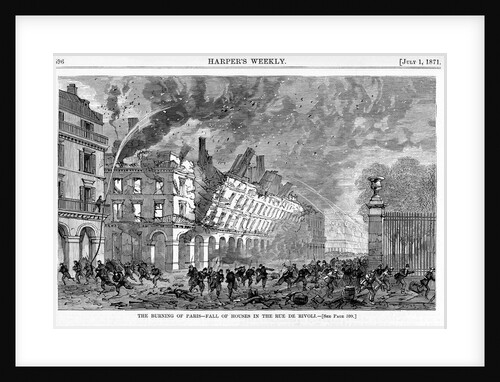 Burning of Paris, France by Anonymous