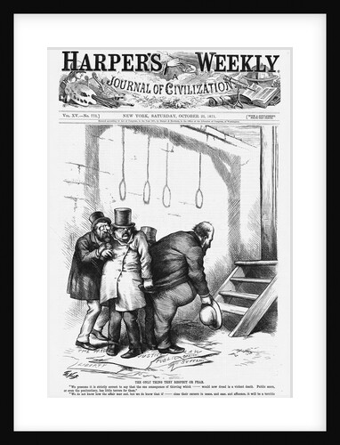 The Only Thing They Respect or Fear Political Cartoon by Thomas Nast