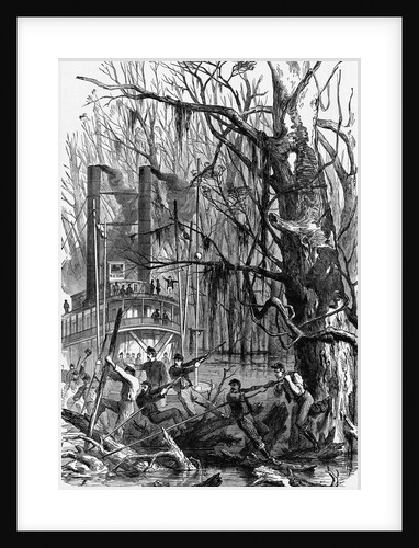 Union Soldiers in Swamp by Anonymous