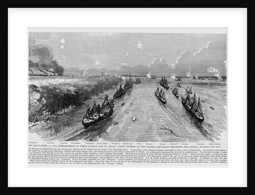 Illustration of Federal Warships by Anonymous