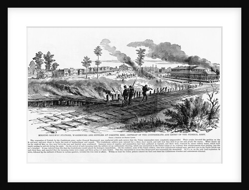 Confederates Burn Town by Anonymous