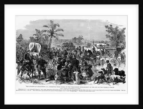 Confederate Citizens Flee by Anonymous