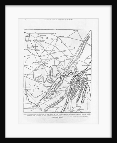 Civil War Battlefield Map by Anonymous