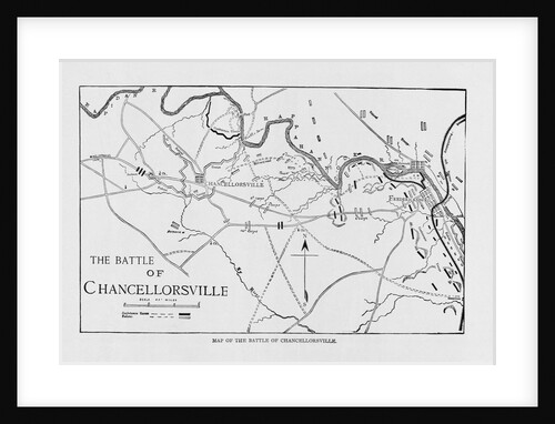 Chancellorsville Battle Map by Anonymous