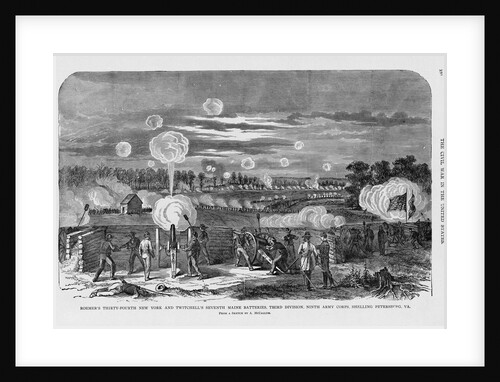 Union Artillery Barrage by Anonymous