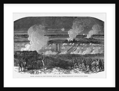 Night Attack on Fort Stevens, July 11, 1864 Illustration by Anonymous