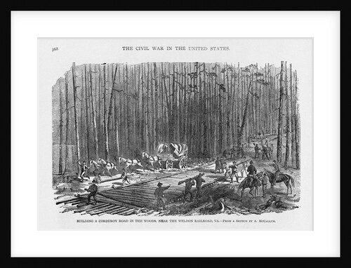 Building Road near Petersburg, Virginia by Anonymous