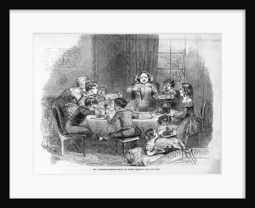 Serving Christmas Pudding by Anonymous