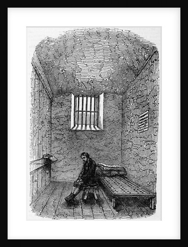 Illustration of Prison Cell at Newgate by Anonymous