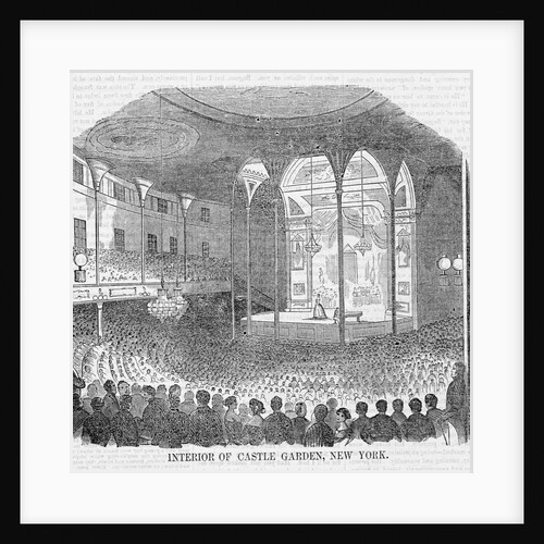 Interior of Castle Garden, New York by Anonymous