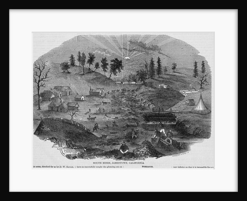 South Mines, Jamestown, California Illustration by Anonymous