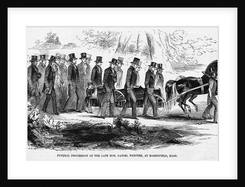 Daniel Webster Funeral Procession by Anonymous