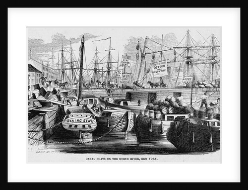 Canal Boats in New York by Anonymous