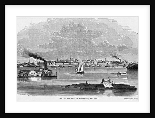 Ship Traffic Near Louisville, Kentucky by Anonymous